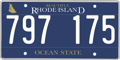 RI license plate 797175