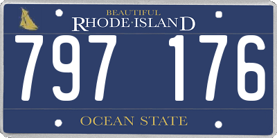 RI license plate 797176