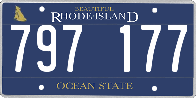 RI license plate 797177