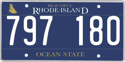 RI license plate 797180