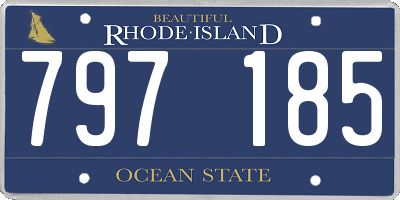 RI license plate 797185