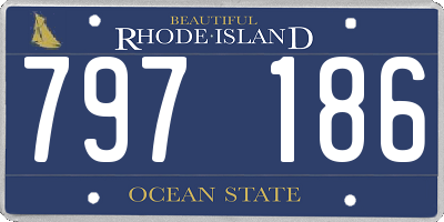 RI license plate 797186