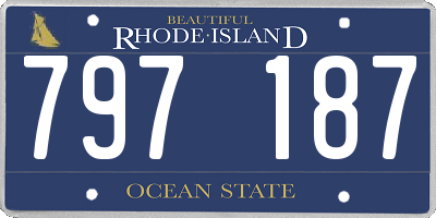 RI license plate 797187