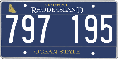 RI license plate 797195