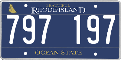 RI license plate 797197