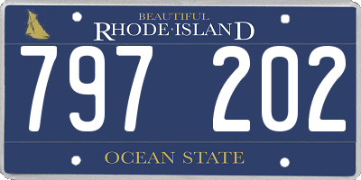 RI license plate 797202