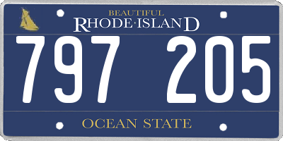 RI license plate 797205