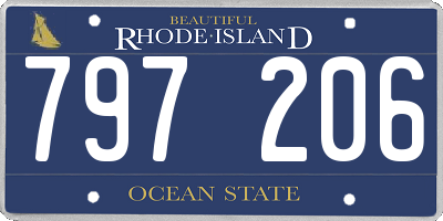 RI license plate 797206