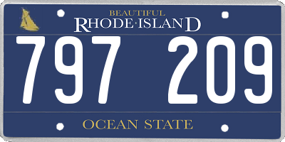 RI license plate 797209