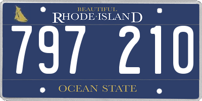 RI license plate 797210