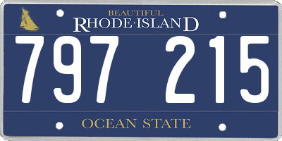 RI license plate 797215