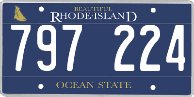 RI license plate 797224