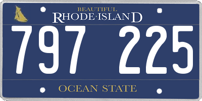 RI license plate 797225