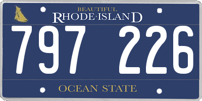 RI license plate 797226