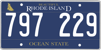 RI license plate 797229