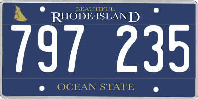 RI license plate 797235