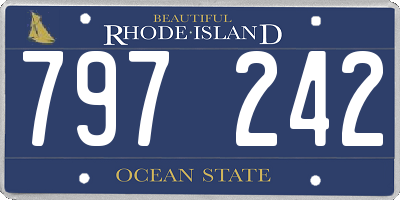 RI license plate 797242