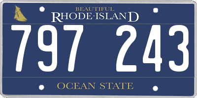 RI license plate 797243