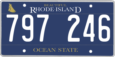RI license plate 797246