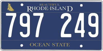 RI license plate 797249