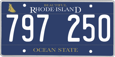 RI license plate 797250