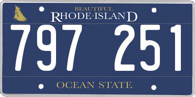 RI license plate 797251