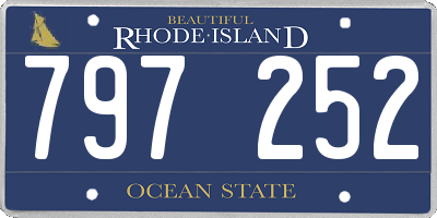 RI license plate 797252