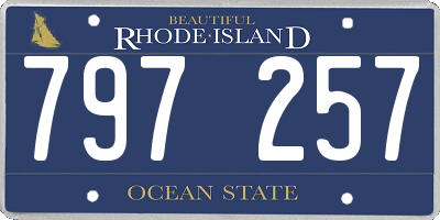 RI license plate 797257