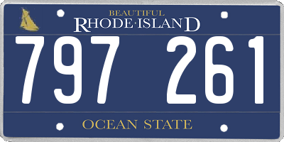 RI license plate 797261