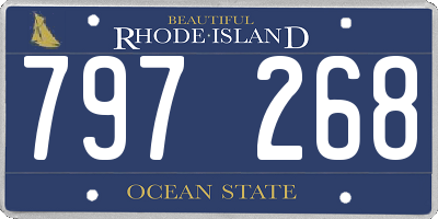 RI license plate 797268