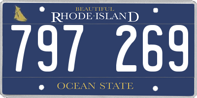 RI license plate 797269