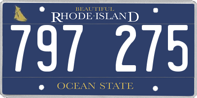 RI license plate 797275