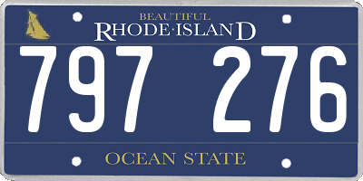 RI license plate 797276