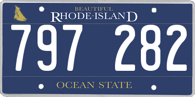 RI license plate 797282