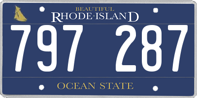 RI license plate 797287