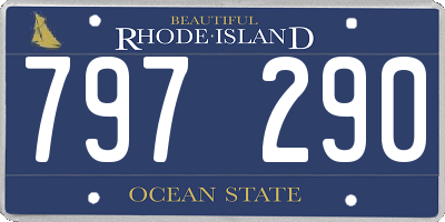RI license plate 797290