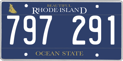RI license plate 797291