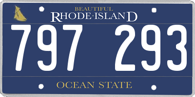 RI license plate 797293