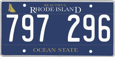 RI license plate 797296