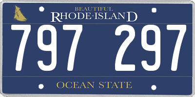 RI license plate 797297