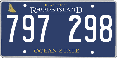 RI license plate 797298