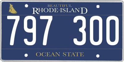 RI license plate 797300