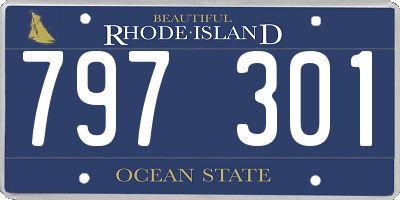RI license plate 797301