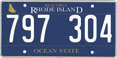 RI license plate 797304
