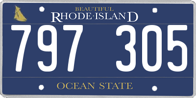 RI license plate 797305