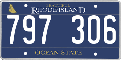 RI license plate 797306