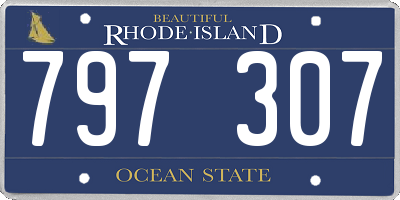RI license plate 797307