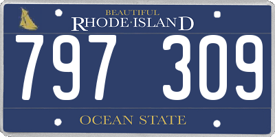 RI license plate 797309
