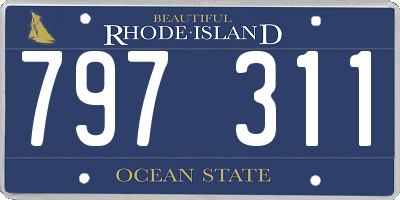 RI license plate 797311