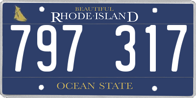 RI license plate 797317